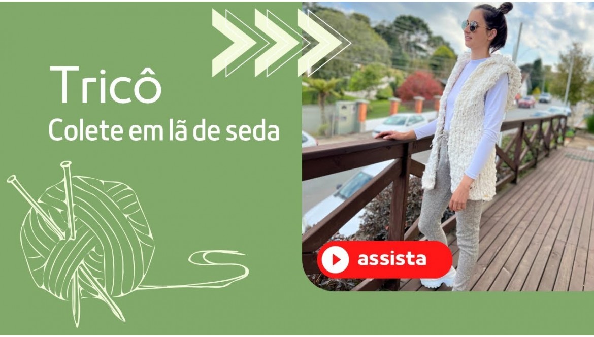 Colete de Primitivo de seda O casulo feliz